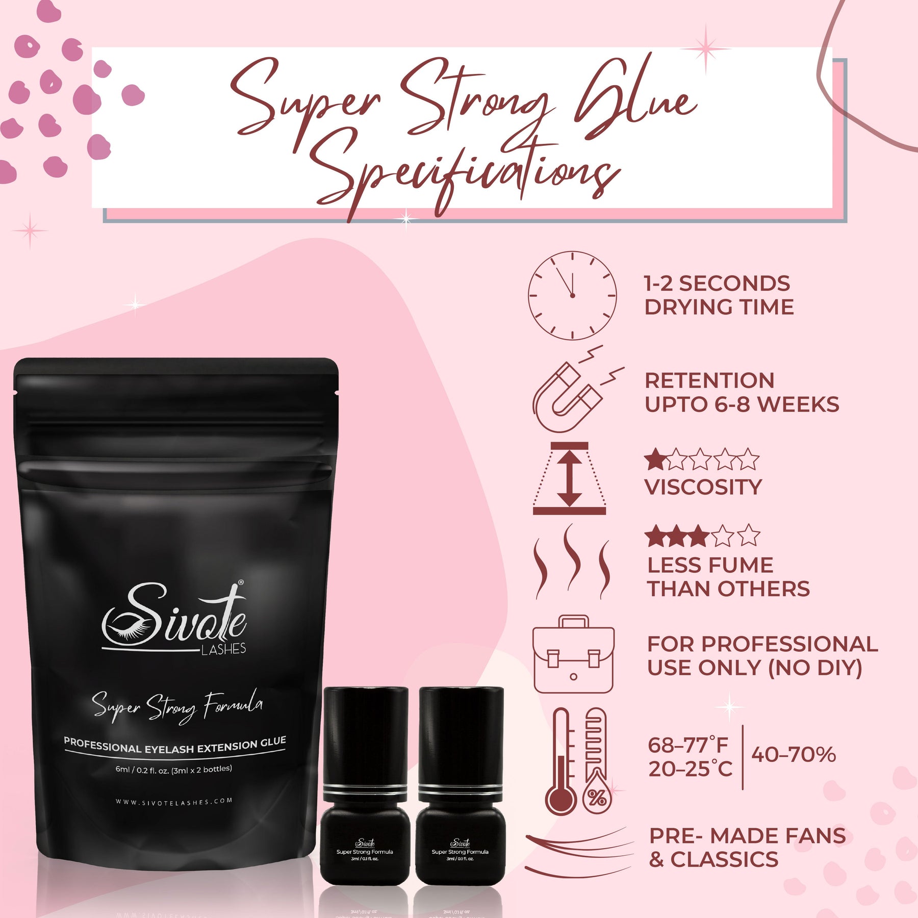 Super Strong Lash Extension Glue For Long-Lasting Results – Sivote Lashes